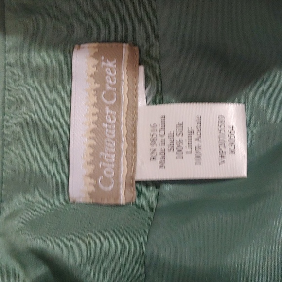 COLDWATER CREEK OPEN SILK BLAZER JACKET - Picture 4 of 7